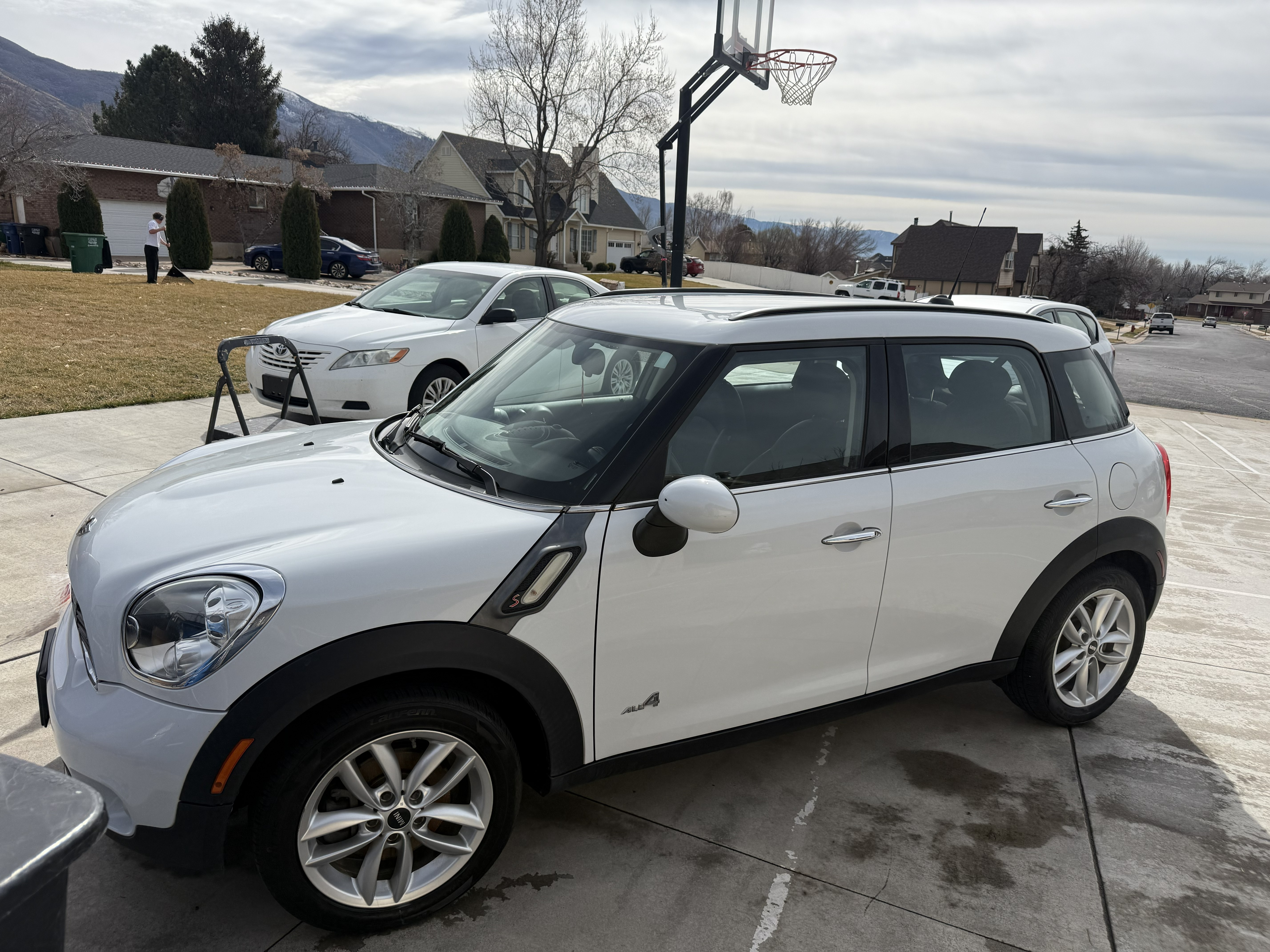 Mini Cooper Countryman after wash – clean but unprotected